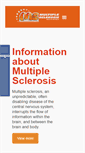 Mobile Screenshot of multiplesclerosis.co.za