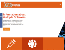 Tablet Screenshot of multiplesclerosis.co.za